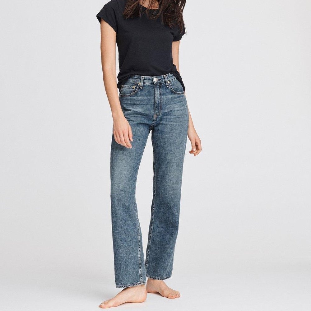 Rag & Bone Ruth Super High-Rise Straight Jeans NWOT